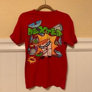 Dexter cartoon T shirt Red
